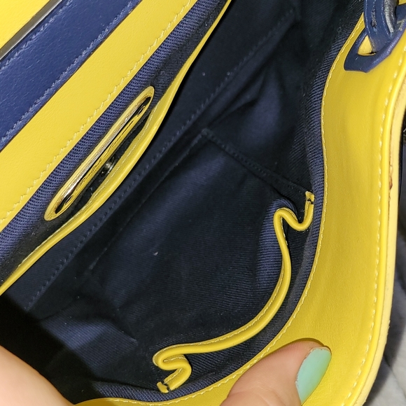 Ralph Lauren Ricky Bag - Yellow and Navy - Picture 11 of 12